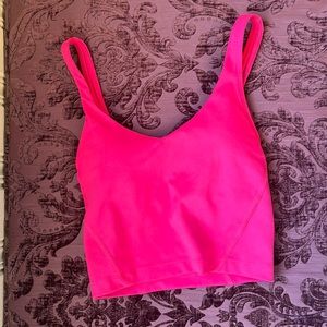 hot pink align tank gilly hicks